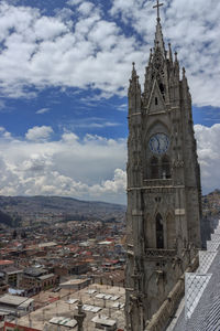 Historic building against cloudy sky