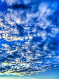 Low angle view of cloudy sky