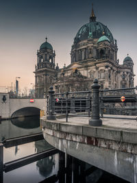 View of cathedral in city against sky. berliner dom.