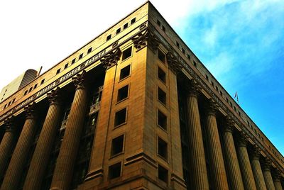 Low angle view of building against sky