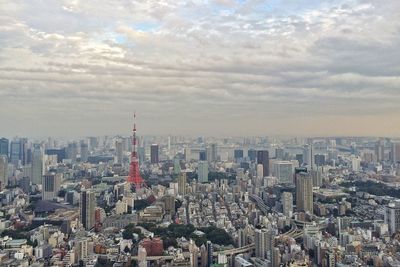 Aerial view of city