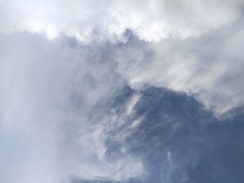 Low angle view of clouds in sky