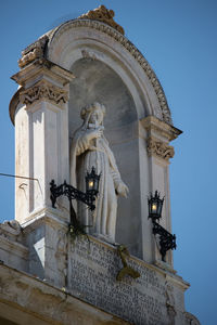Low angle view of historical building