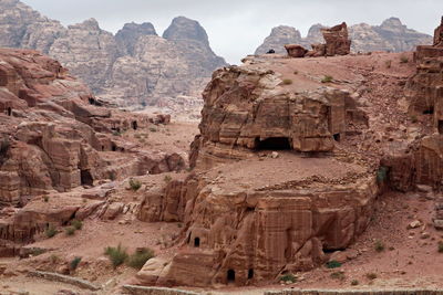 View of rock formations