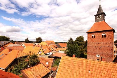 Townscape against sky