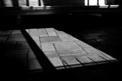 Close-up of tiled floor