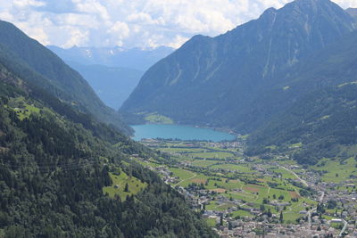 Aerial view of mountains