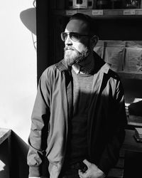 Woman looking at camera