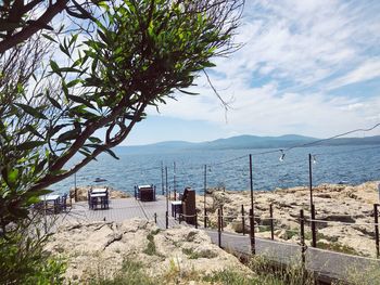 Scenic view of sea against sky