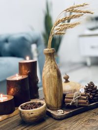 Close-up of food on table
