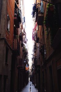 Narrow street in city