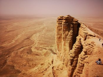 Rock formations in a desert