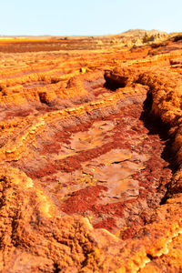 Rock formations in desert