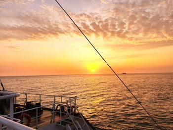 A rare moment, watching the sunset from the tanker ship, a rare momet