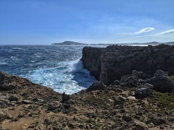 Scenic view of sea against sky