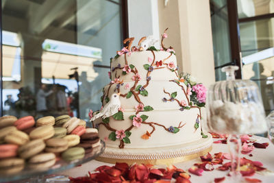 Close-up of cake for sale