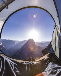 Mountains against sky in usa