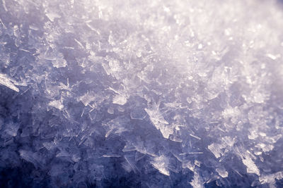 Full frame shot of snowflakes