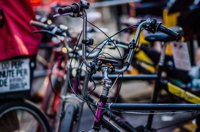 Close-up of bicycle