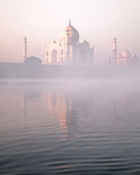Taj mahal from the river