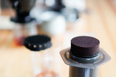 Close-up of machine part