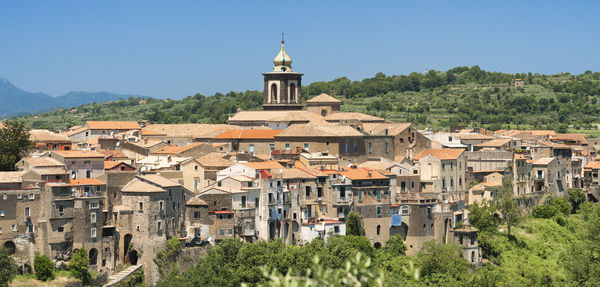 Buildings against sky in city