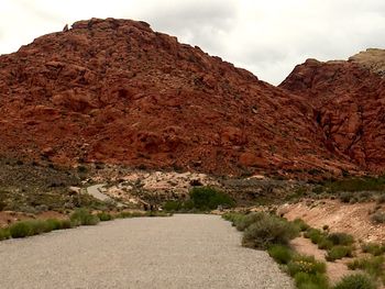 Road passing through mountains