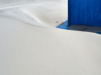 High angle view of sand dune