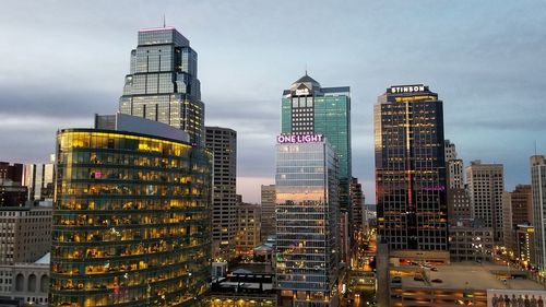 View of buildings in city