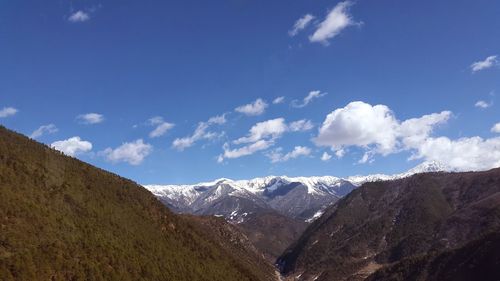 This is jade snow mountain from dali to lijiang, the height is about 4500dpl