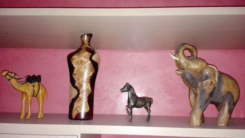 View of elephant statue