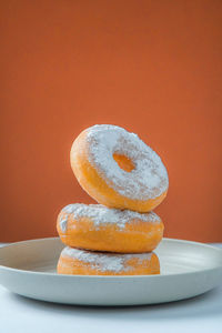 Close-up of dessert in plate