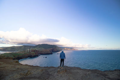 Hiker discovers the beauty of the ponta de sao lourenco area on the island of madeira, portugal