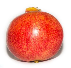 Close-up of apple against white background