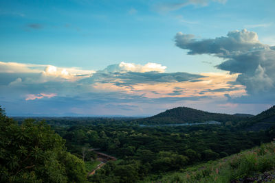 Scenic view of landscape against sky