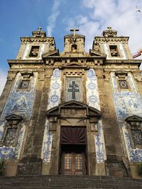 Low angle view of historical building against sky