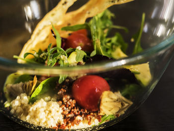 Close-up of food in plate