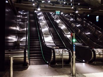 Escalator in subway station