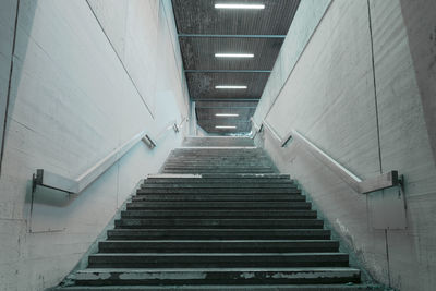 Low angle view of staircase in building