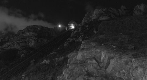 Low angle view of star field against sky at night