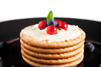 Close-up of cake in plate