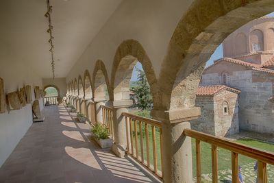 Panoramic shot of historic building against sky