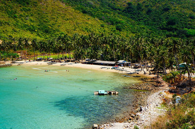 Shipwreck on shore at nam du island