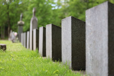 View of cemetery