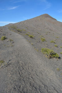 Scenic view of desert against sky