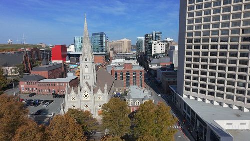 Buildings in city