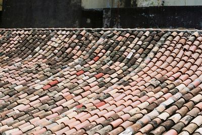 High angle view of roof