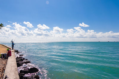Scenic view of sea against sky