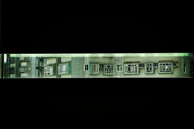 Close-up of text against black background