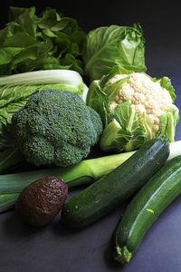 Close-up of vegetables, green vegetables